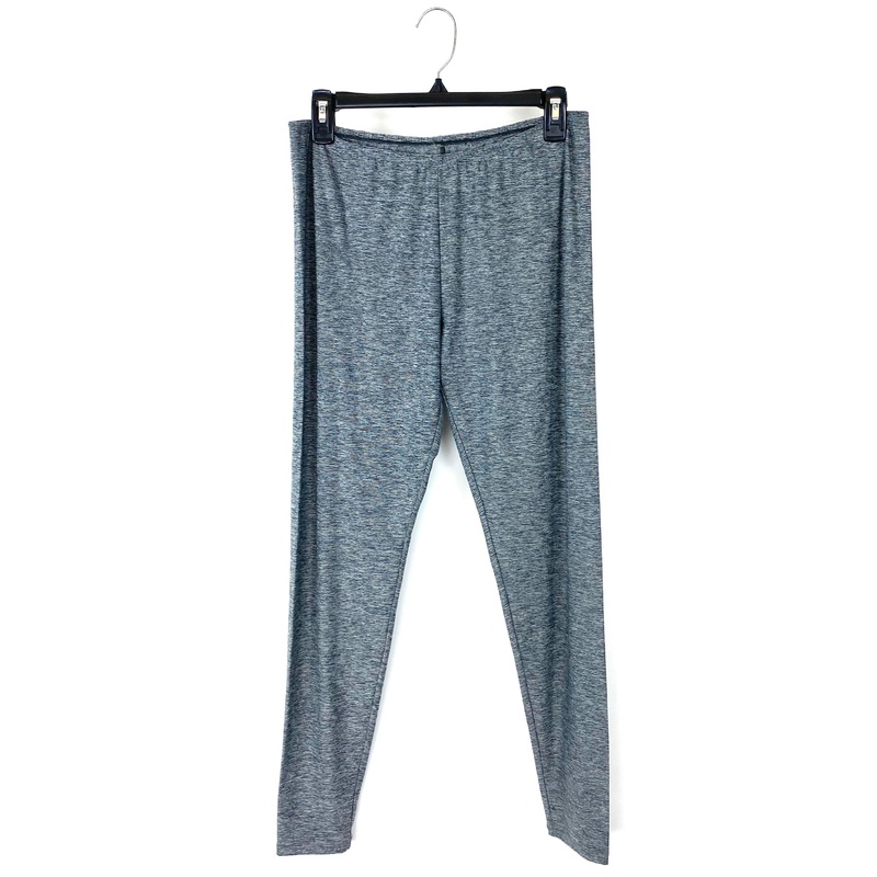 Black and Light Grey Heather Leggings – Size 10/12