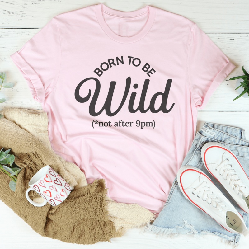 Born To Be Wild Tee Black Heather S