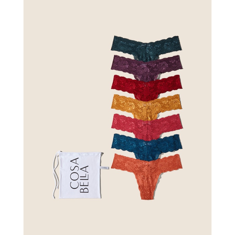 Cutie Thong 7 Pack Fragolino Amaretto Mirtillo Schnapps Caramellino Sindoor Red Grappa One Size