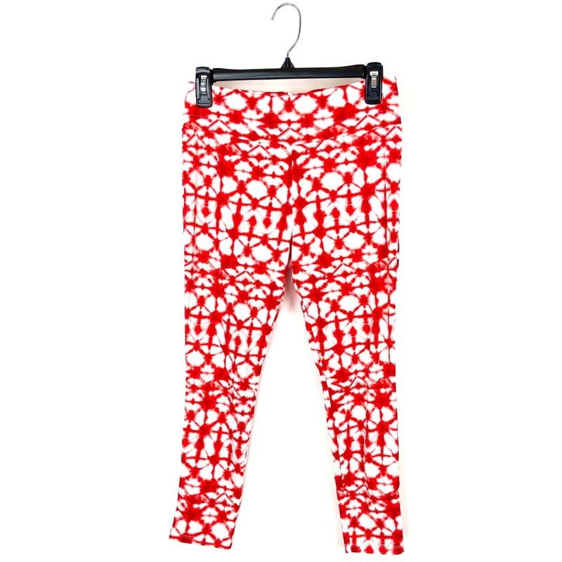 Red Tie Dye Crop Leggings – Small Small