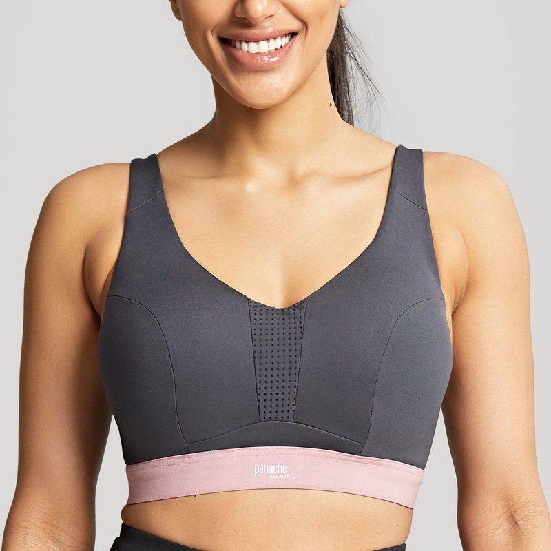 Ultra Perform Non-Padded Wired Sports Bra – 5022 – Charcoal 30F GRAY