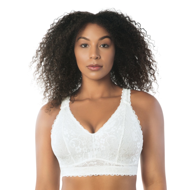 Adriana Lace Bralette – P5482 – Pearl White WHITE 30D