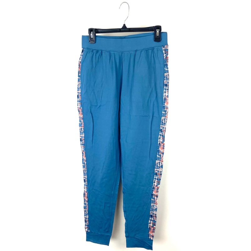 Dark Blue Sweatpants With Printed Side Stripe – Size 6/8 Small: Size 6-8