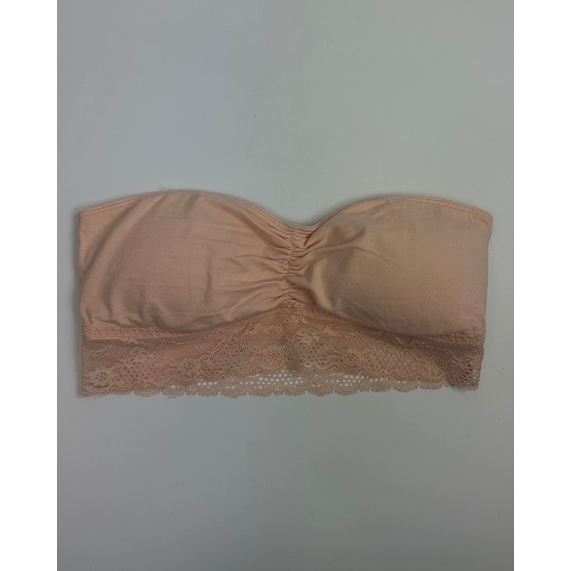 Peach Strapless Lace Bandeau – Size 4