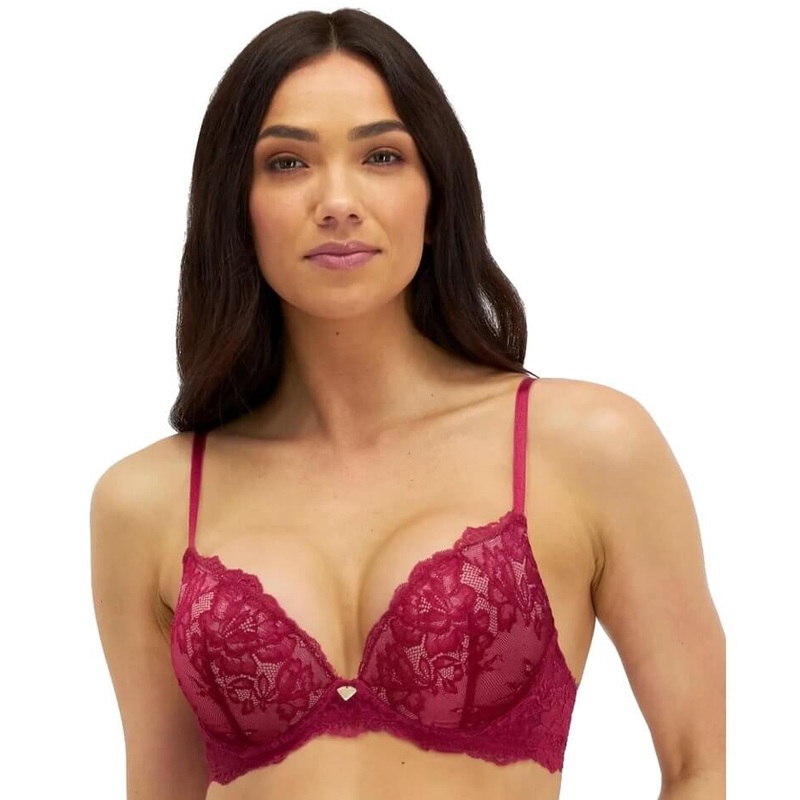 Temple Luxe by Berlei Lace Level 2 Push Up Bra – Persian Red 36B