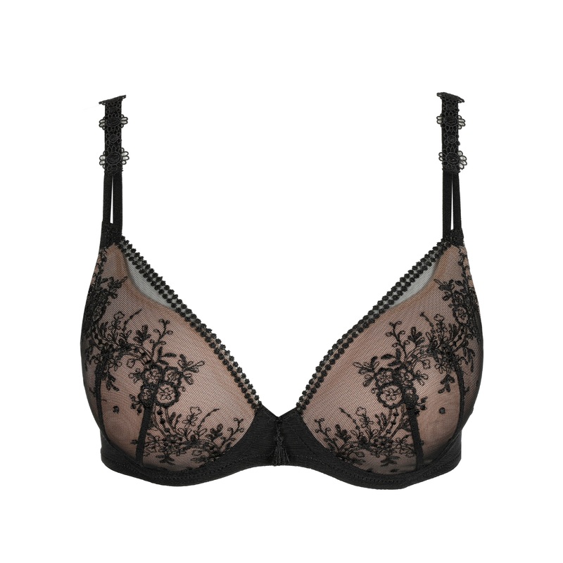 Annaelle Black Padded Bra Heartshape Black 32A