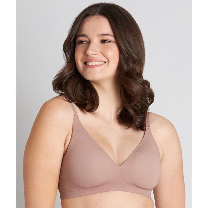 Bendon Comfit Collection Soft Cup Wire-free Plunge Bra – Mocha 32A/B