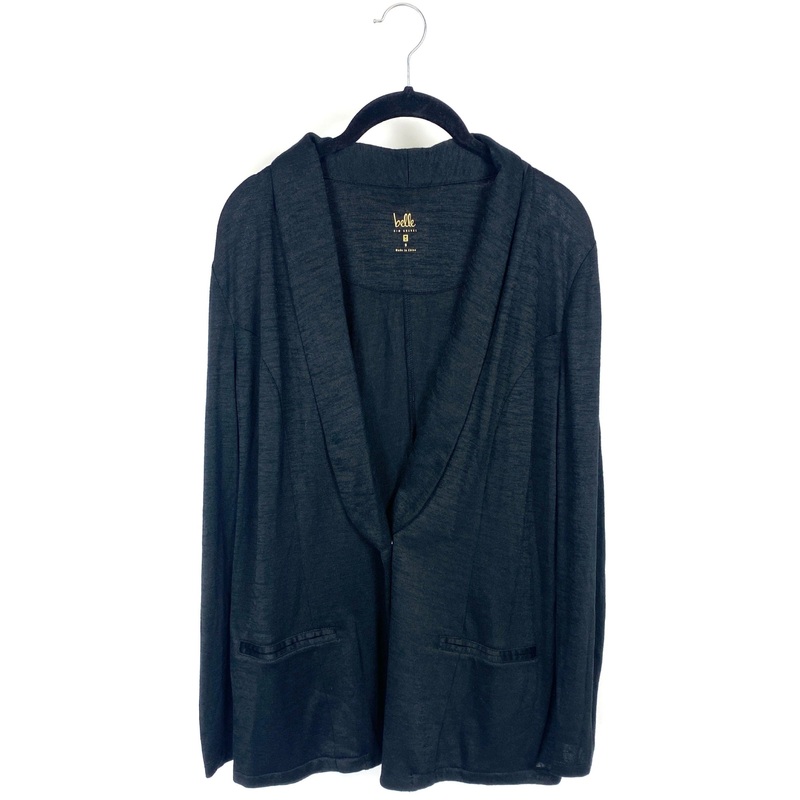 Black Cardigan With Button – Small/Medium