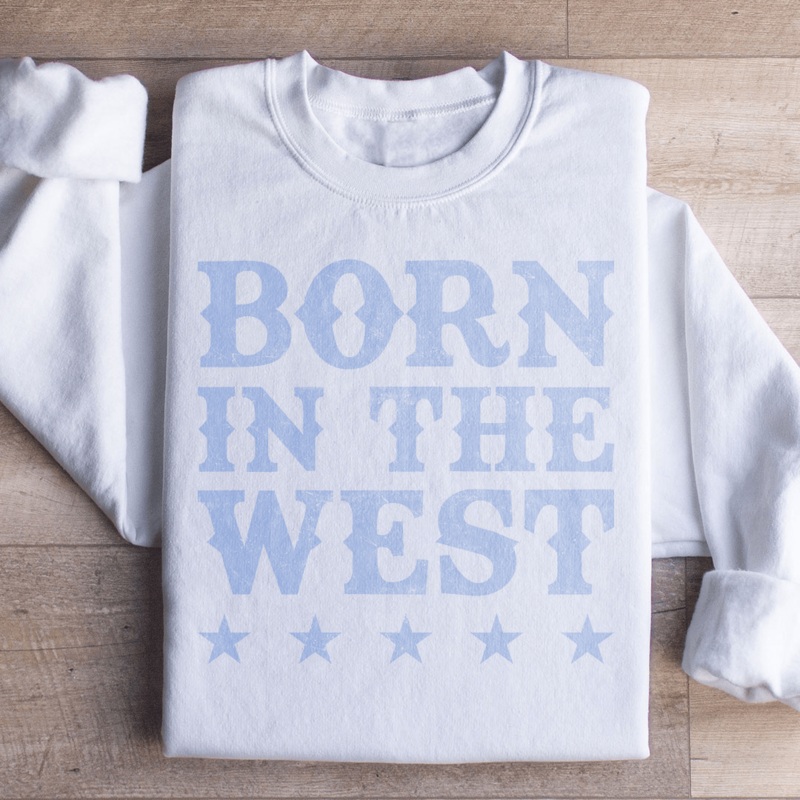 Born In The West Sweatshirt Black S