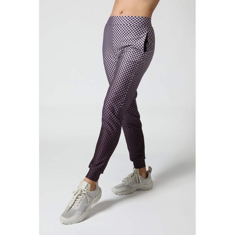 3D GINGHAM BETA JOGGER SILK DESERT TAUPE XS