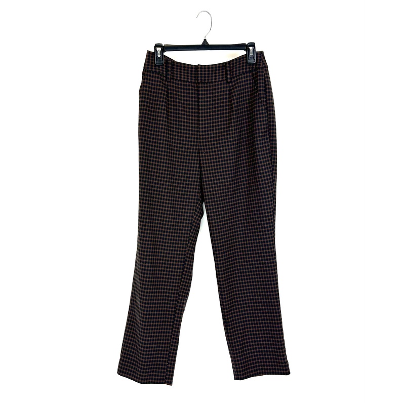 Blue And Brown Plaid Trouser Pants – Size 2/4