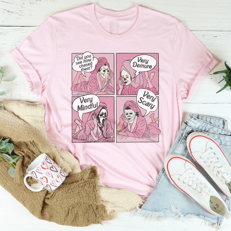Did You See How I Chased Them Very Demure Very Mindful Very Scary Tee Athletic Heather S