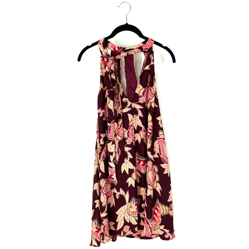 Maroon Paisley Dress – Small