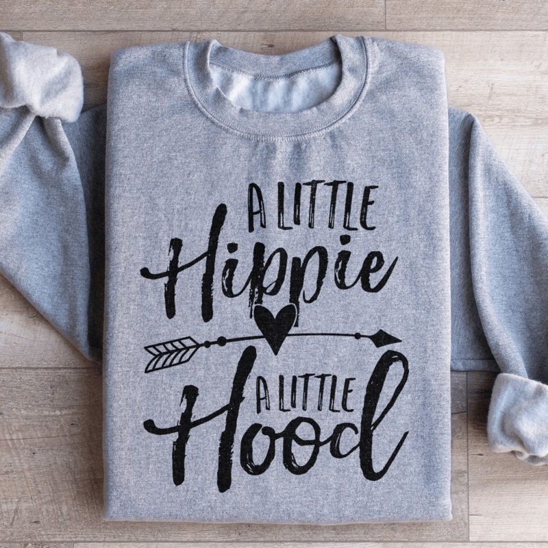 A Little Hippie A Little Hood Sweatshirt Black S
