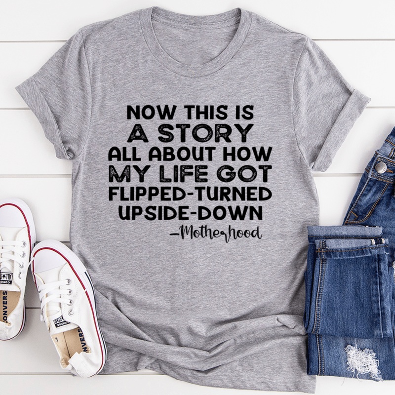 A Story About Motherhood Tee Athletic Heather S