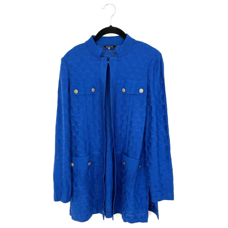 Blue Sheer Knit Cardigan – Size 2/4