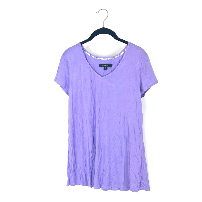 Lavender V-Neck Sleep T-Shirt – Size 4-6