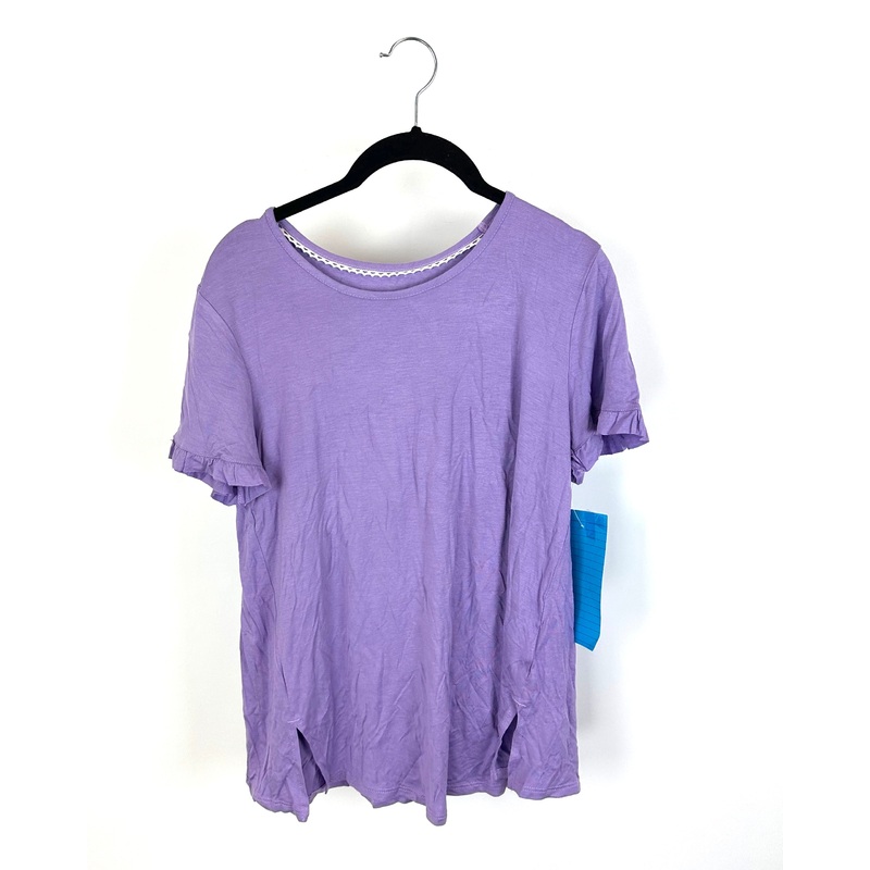 Purple Short-Sleeve Soft Tee Shirt – Small