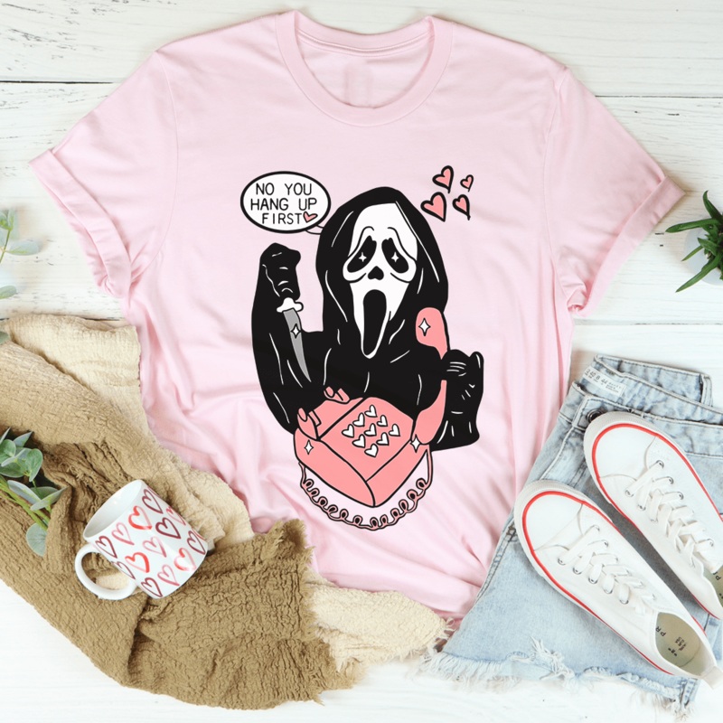 The Reaper You Hang Up First Tee Pink S