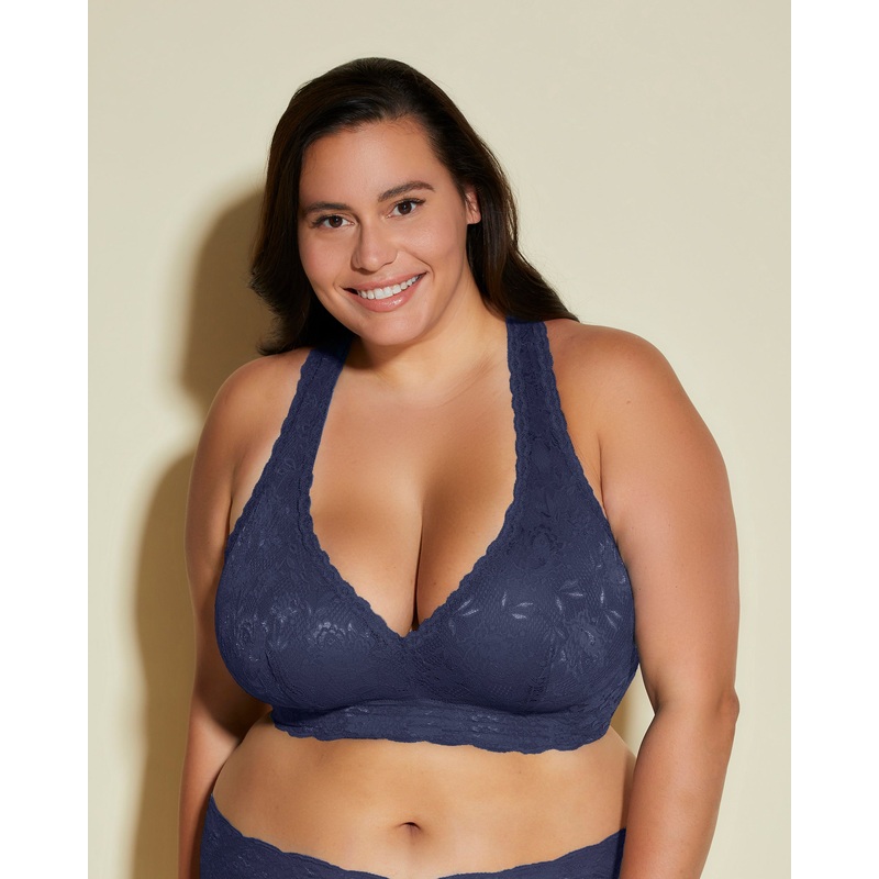 Ultra Curvy Racie Racerback Bralette Navy Blue XS