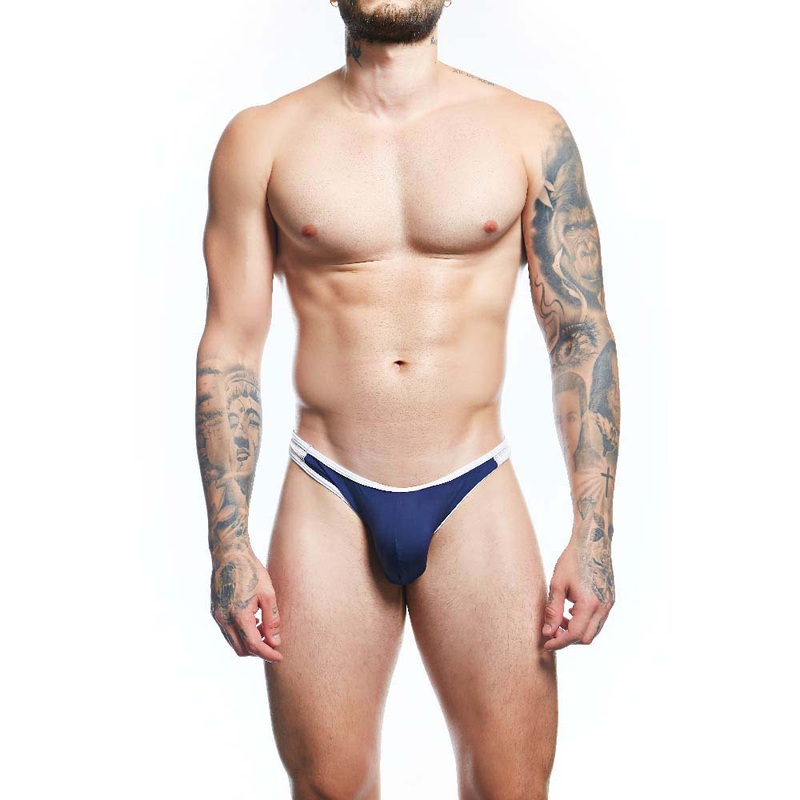 Agacio Thongs for Men AGK039 S Black/Blue