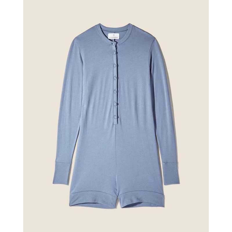Barboteuse Pyjama Luzerne Blue/Luzerne Blue XS