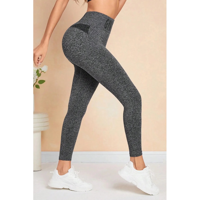 GYM WEAR High Waist Active Leggings Gray S