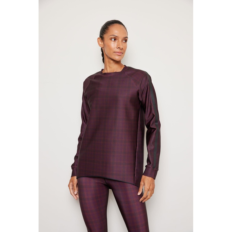 TARTAN LEATHER CAPELLA TOP PLMNRLTH XXS