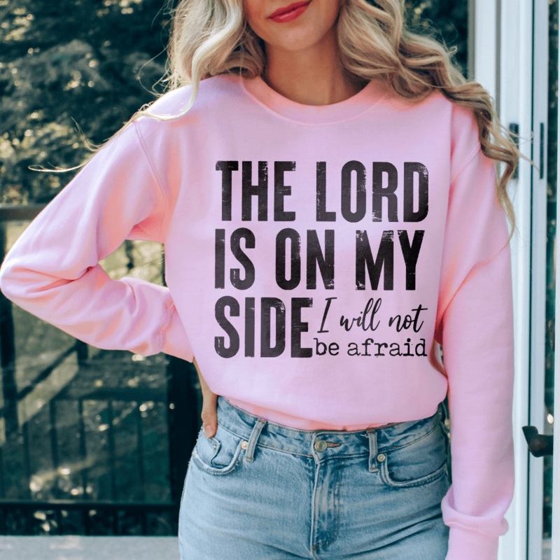 The Lord Is On My Side Sweatshirt Black S