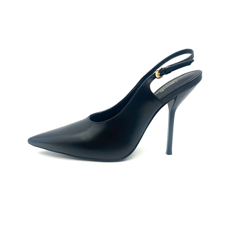 Black Leather Stiletto Heel – Size 6 and 8 6