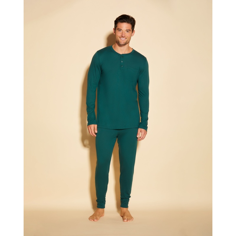 Pigiama Da Uomo Con Top Henley E Pantaloni  Jogger Congo S