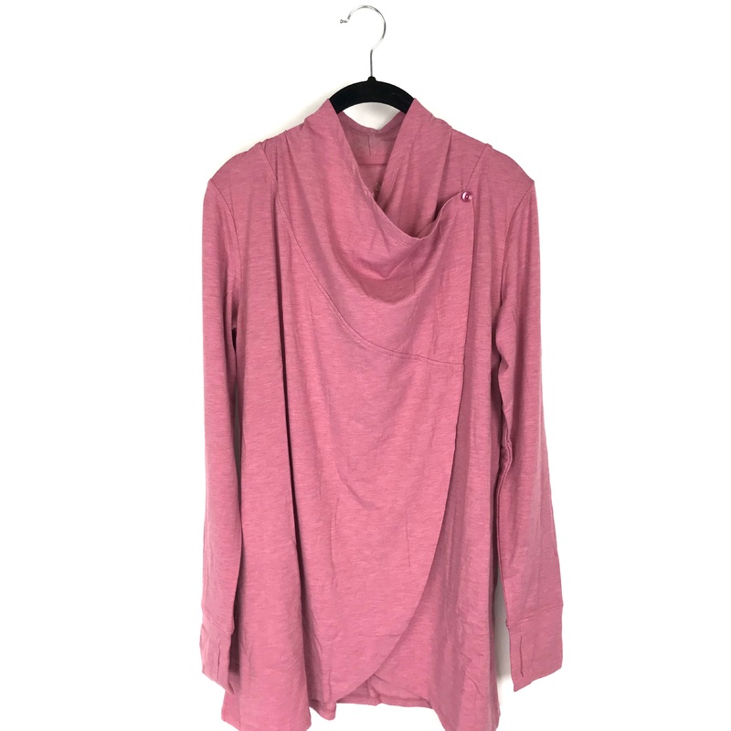 Pink Long Sleeve Cardigan – Extra Small and Small Extra Small