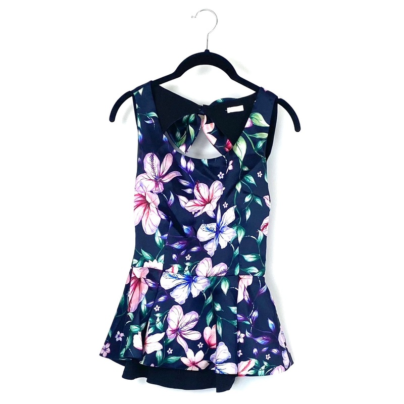 Sleeveless Floral Top – Extra Small