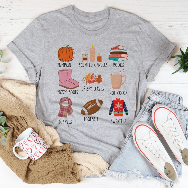 Things I Love About Fall Tee Athletic Heather S
