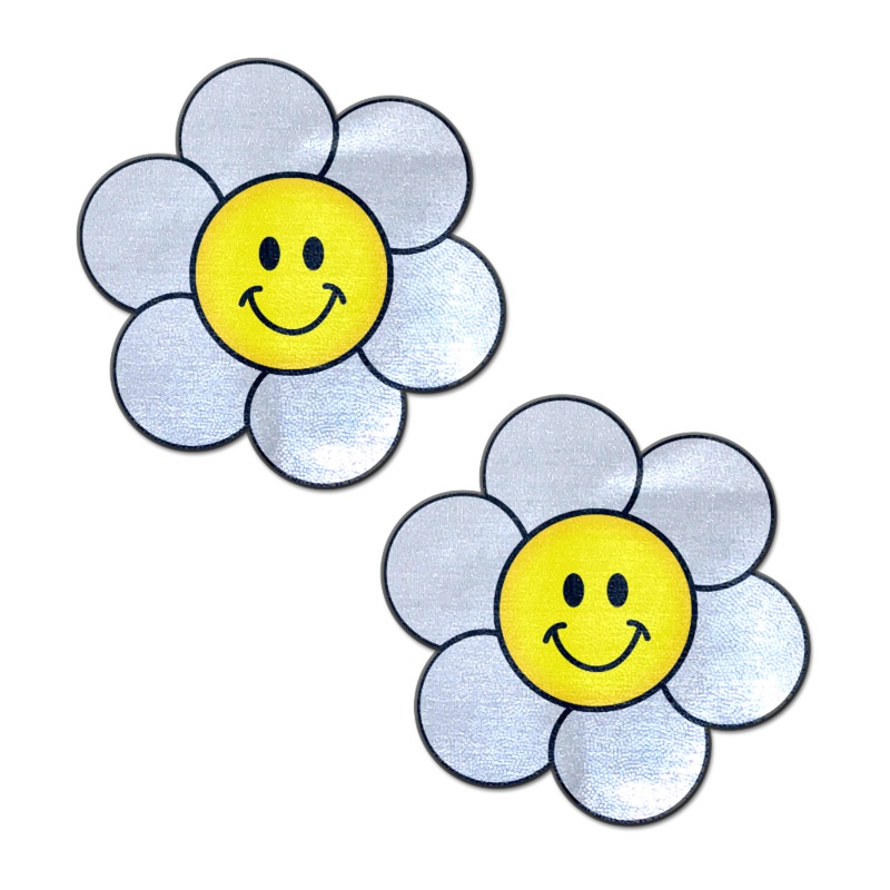 Daisy: Smiling Flower Happy Face Nipple Pasties by Pastease