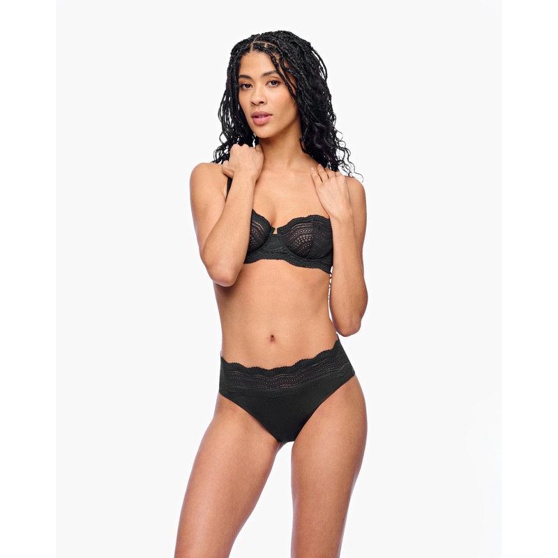 High Rise Bikini Black S