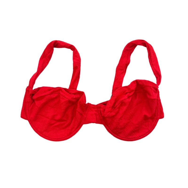 Red Embossed Underwire Bikini Top – Extra Extra Large