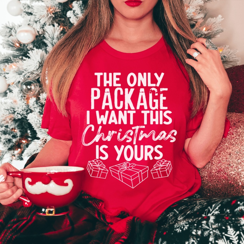 The Only Package I Want This Christmas Tee Red S