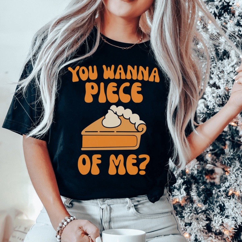 You Wanna Piece Of Me Tee Black Heather S