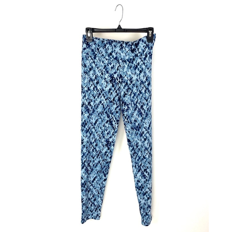 Blue Abstract Print Lounge Leggings – Size 6-8