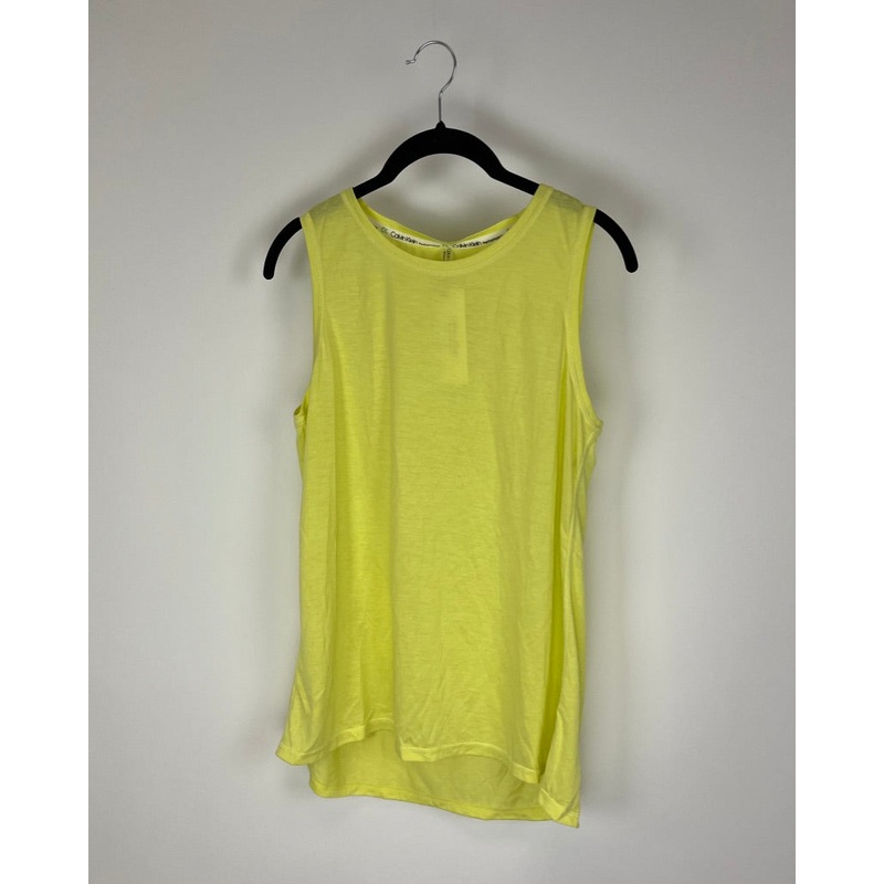 Bright Yellow Flowy Tank Top – Small