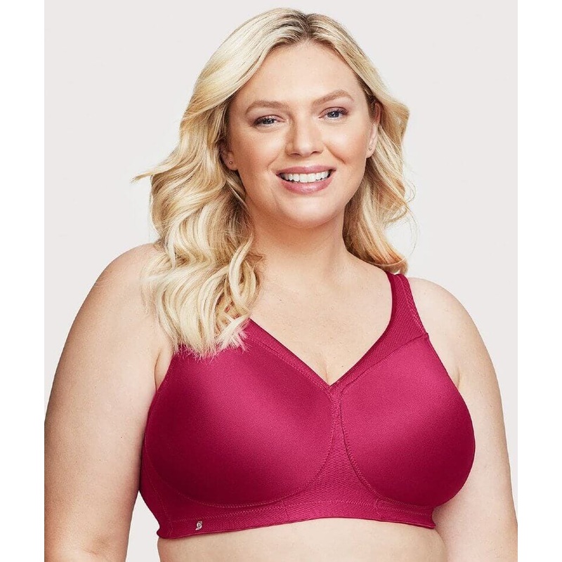 Glamorise MagicLift Seamless Wire-free Sports Bra – Ruby Red 34B