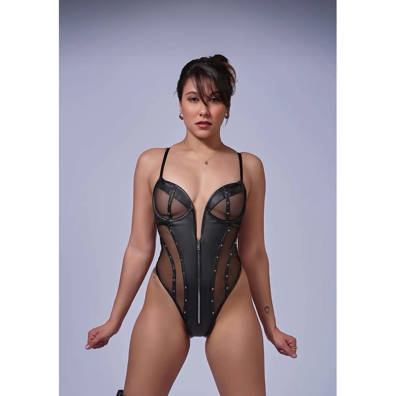 Lust & Leather Teddy Black X-Small