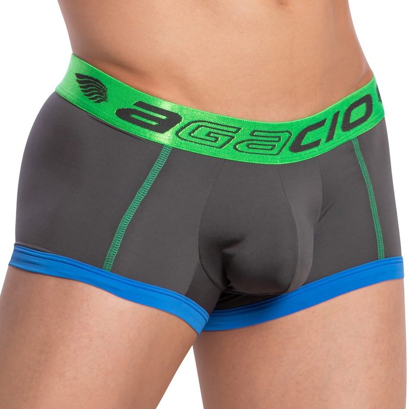 Agacio AGG063 Stretch Boxer Trunk Small Black