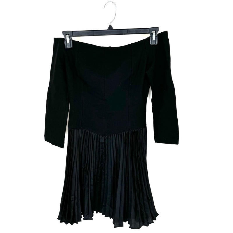 Black Off Shoulder Mini Dress – Size 4