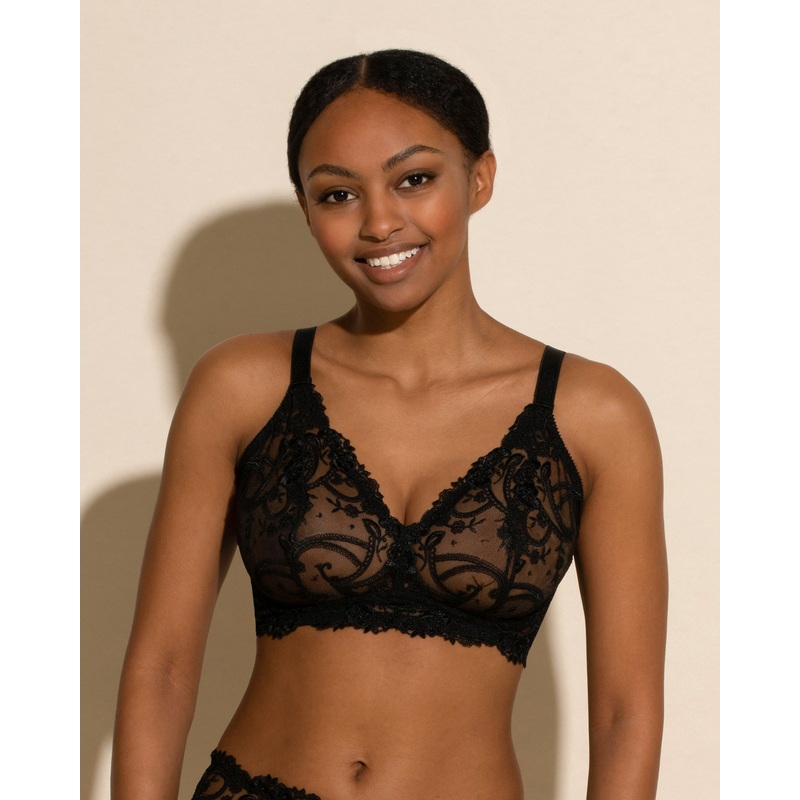 Bralette A Triangolo Curvy E Tall Nero XS