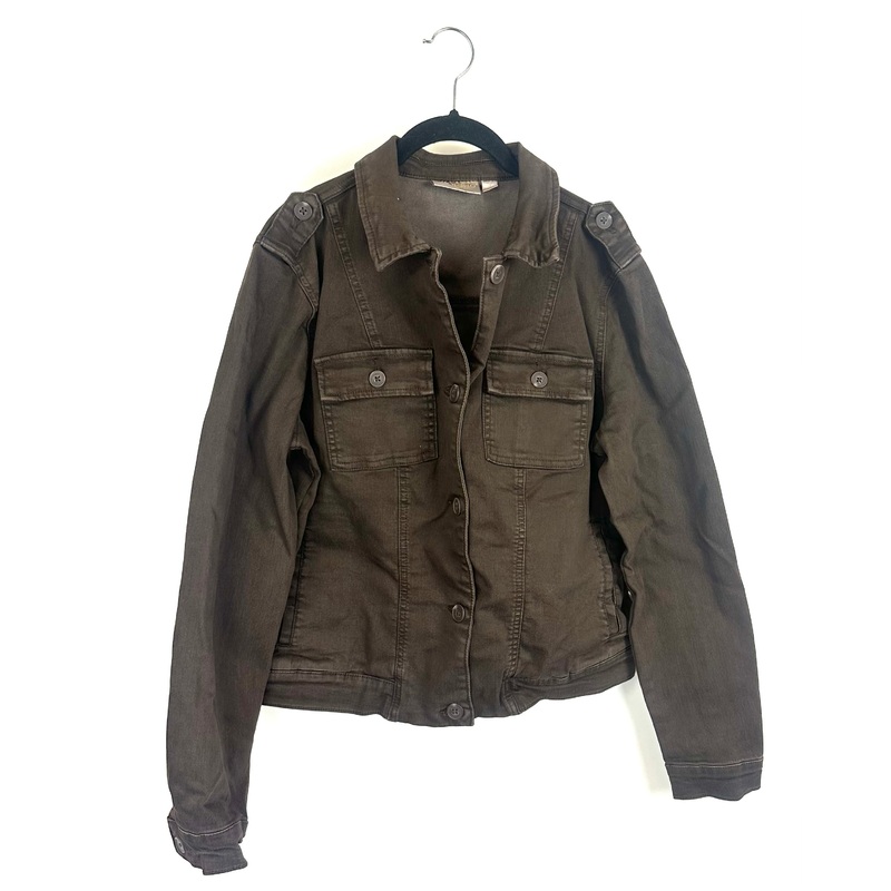 Brown Utility Jacket- Size 6/8