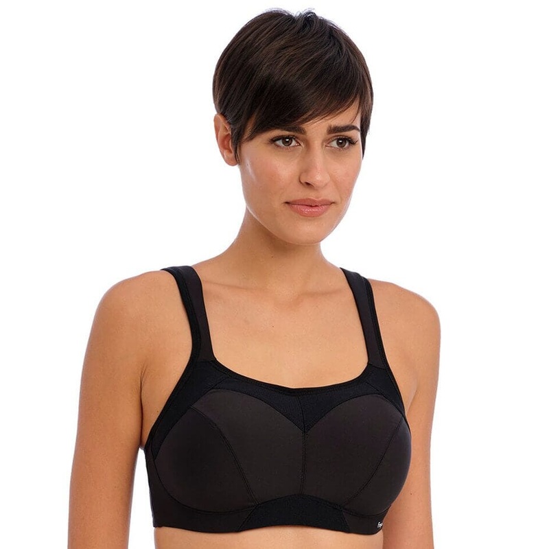Freya Active High-Octane Underwired Sports Bra – Black 28DD