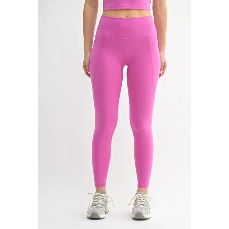 MONO B Venice Cloud Light Sculpt High-Waisted Leggings NEW ORCHID S