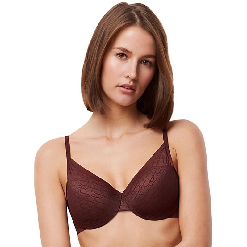 Triumph Signature Sheer Underwired Padded Half Cup Bra – Decadent Chocolate 32B